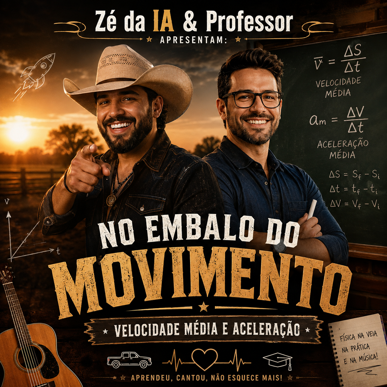 Capa do single No Embalo do Movimento, de Zé da IA & Professor